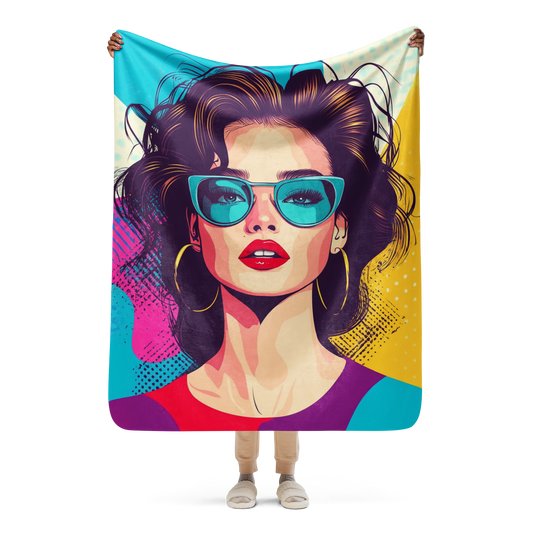 Pop Art Diva Cozy Blanket