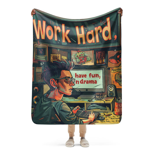 Work Hard, Chill Hard Blanket